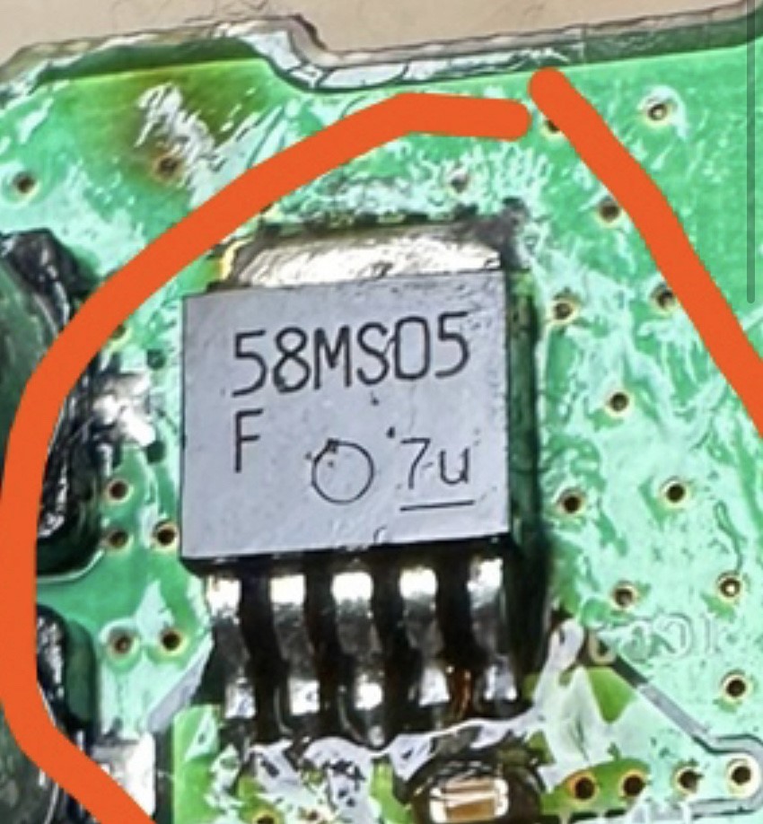 58MS05F automotive computer board transistor