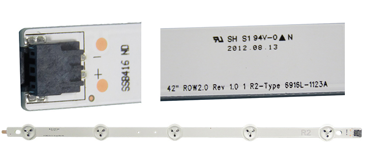 42" ROW2.0 REV 1.0 R2-TYPE 6916L-1123A led strip new
