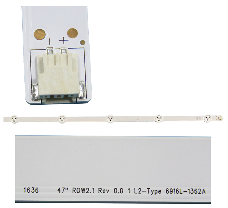 47\" ROW2.1 REV 0.0 1 L2-TYPE 6916L-1362A LED BACKLIGHT strip new