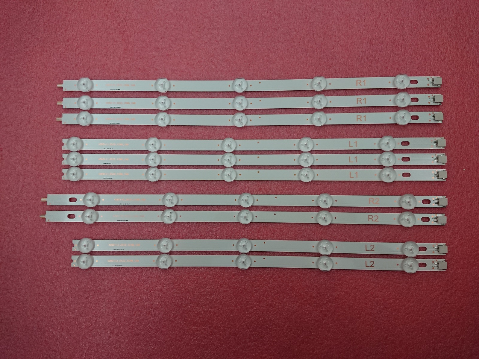 6916L-1509A 6916L-1510A 6916L-1511A 6916L-1512A FOR LG 42LN6150-CU OEM 1:1 new 10pcs/set