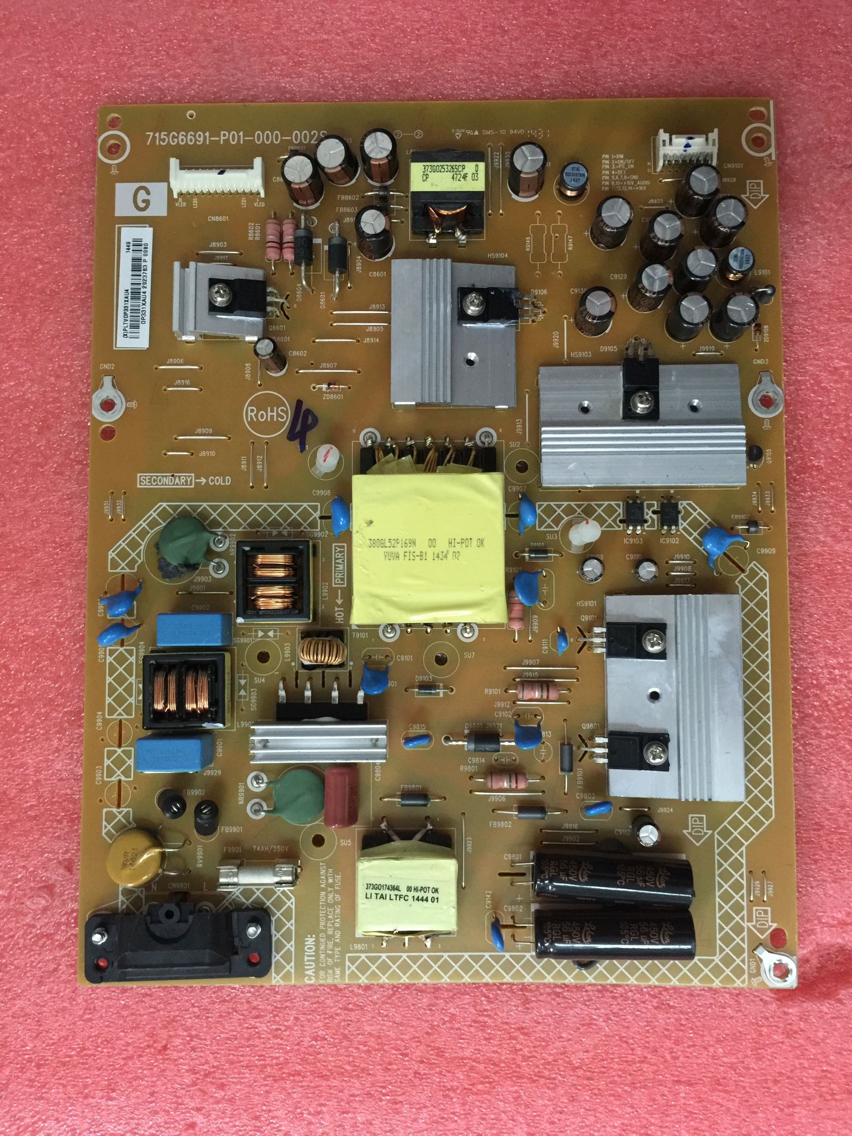 715G6691-P01-000-002S  tv power supply board