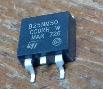 STB25NM50N B25NM50N B25NM50 TO-263 5pcs/lot