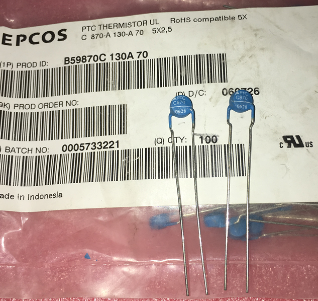 EPCOS B59870C130A70 PTC C870-A 130-A70 5X2.5 5PCS/LOT