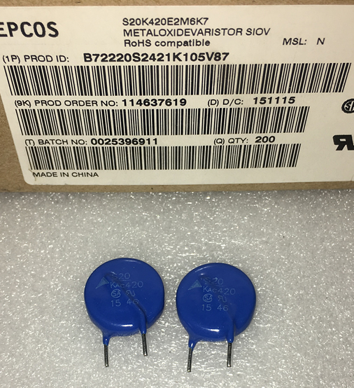 EPCOS varistor B72220S2421K S20K420E2 S20KAC420 S20K420 10pcs/lot