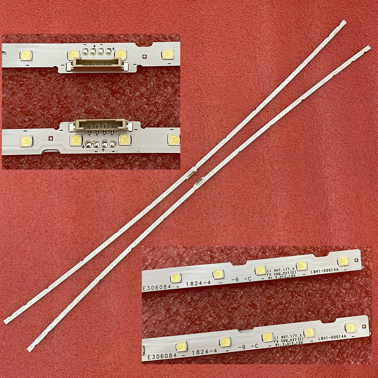 UN65NU7100 UN65NU7200 LM41-00614A LM41-00617A BN96-45635A 2 PCS 54LED 705mm LED STRIP NEW