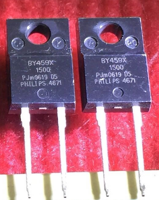 BY459X-1500 BY459F-1500 Philips TO-220F 5PCS/LOT