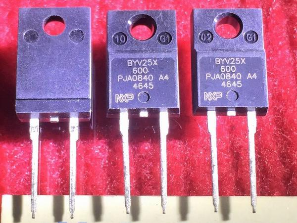 BYV25X-600 TO-220F 600V 25A 5PCS/LOT