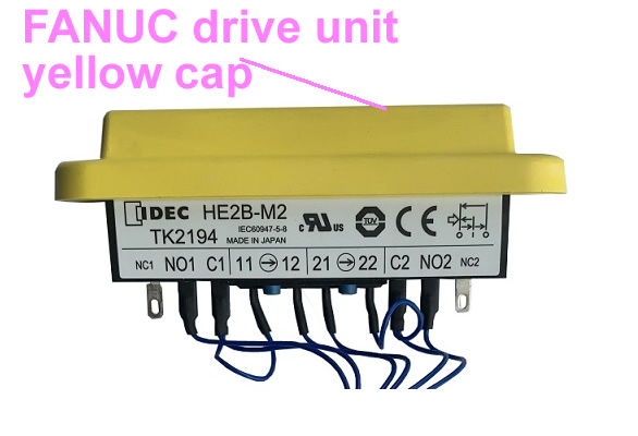 IEC60947-5-8 JZRCR-APP01-1 YRC1000 Robot drive unit parts yellow rubber cap