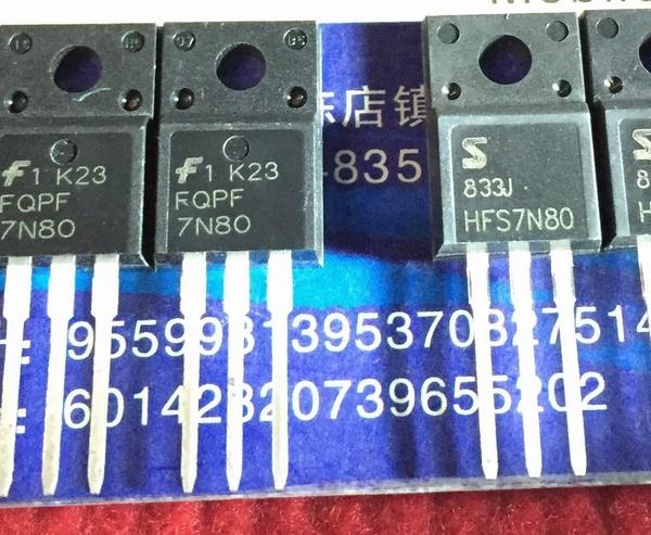 FQPF7N80 HFS7N80 7N80 TO-220F 5PCS/LOT