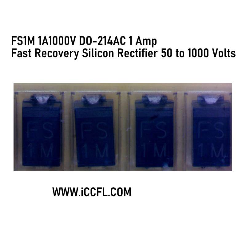 FS1M 1A1000V DO-214AC 1 Amp Fast Recovery Silicon Rectifier 50 to 1000 Volts 50PCS/LOT