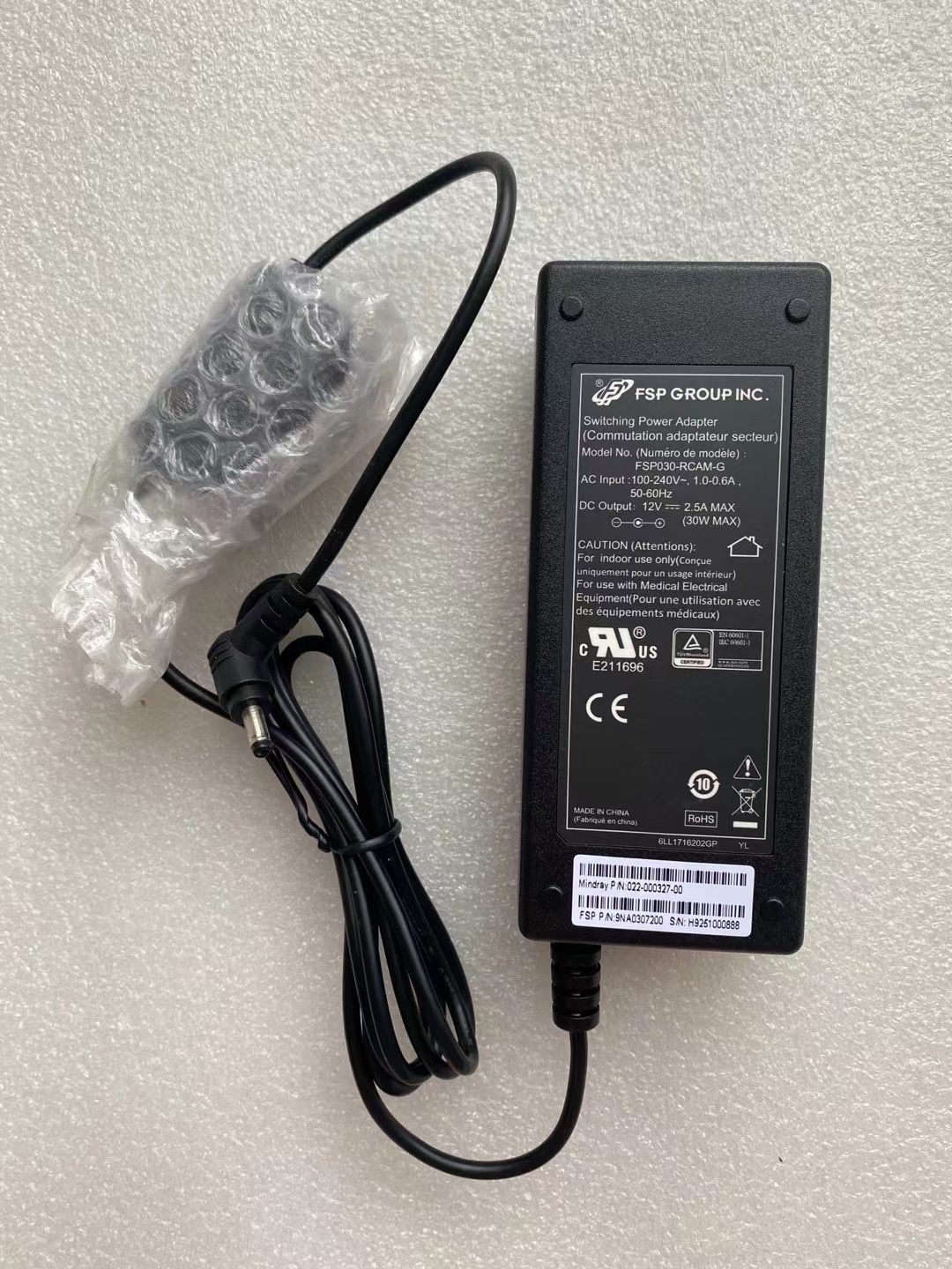 FSP030-RCAM-G Mindray T1 N1 power adapter new original