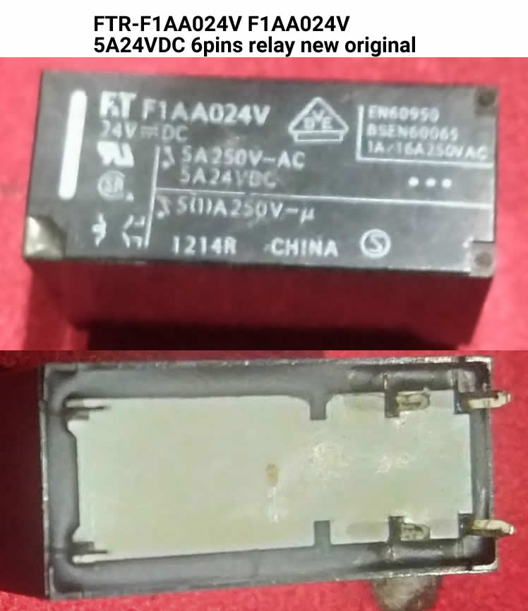 FTR-F1AA024V F1AA024V 5A24VDC 6pins relay new original