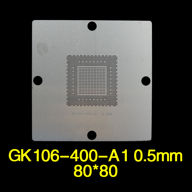 GP104-200-A1 GP104-400-A1 N17E-G2-A1 N17E-G3-A1 BGA reball stencil heatable 0.45mm 80*80mm