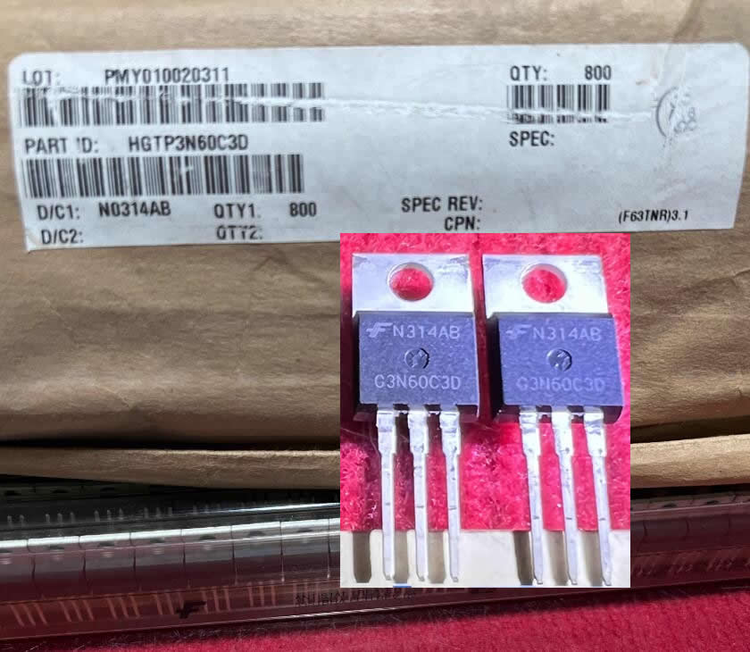 HGTP3N60C3D G3N60C3D 6A 600V IGBT 3N60 fairchild TO-220 5pcs/lot