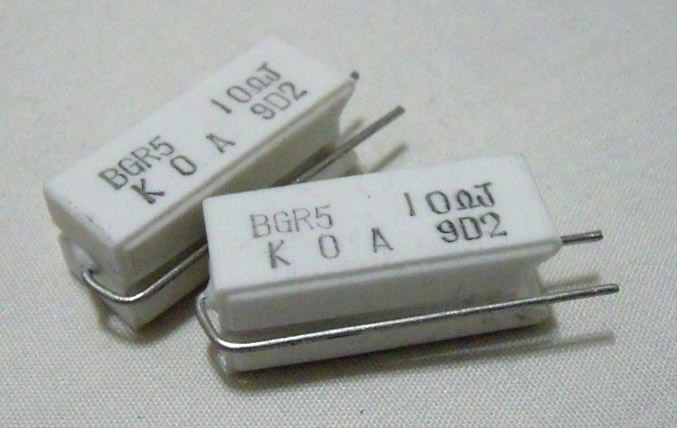 KOA BGR5 10R 5% 5W OFC 9x10x25 5pcs/lot