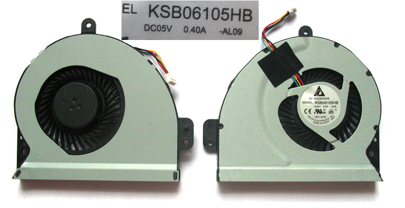 KSB06105HB-AL09 ASUS A43 A43SK K43 K43X K43S K43SJ K43SD X43 X44 CPU FAN