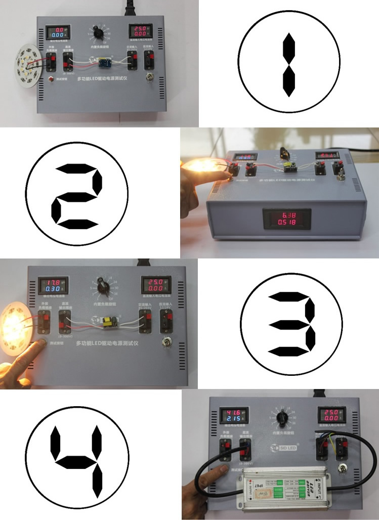 LED Driver Tester tool Power  current voltage PFLED Driver Tester tool Power  current voltage PF