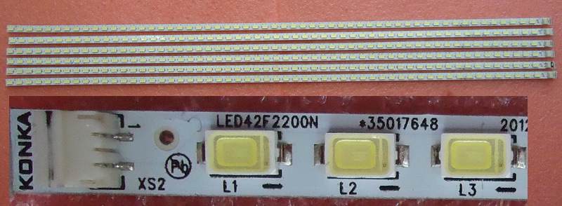 LED42F2200NE 35017648 LED STRIP USED AND TESTED 56leds 467MM