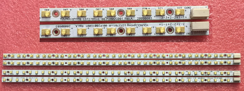 LGT2781-L LGT2781-R YoungLinghting led backlight  apple iMac LM270WQ1SDF1 A1419 MD095 ME088 1pair used