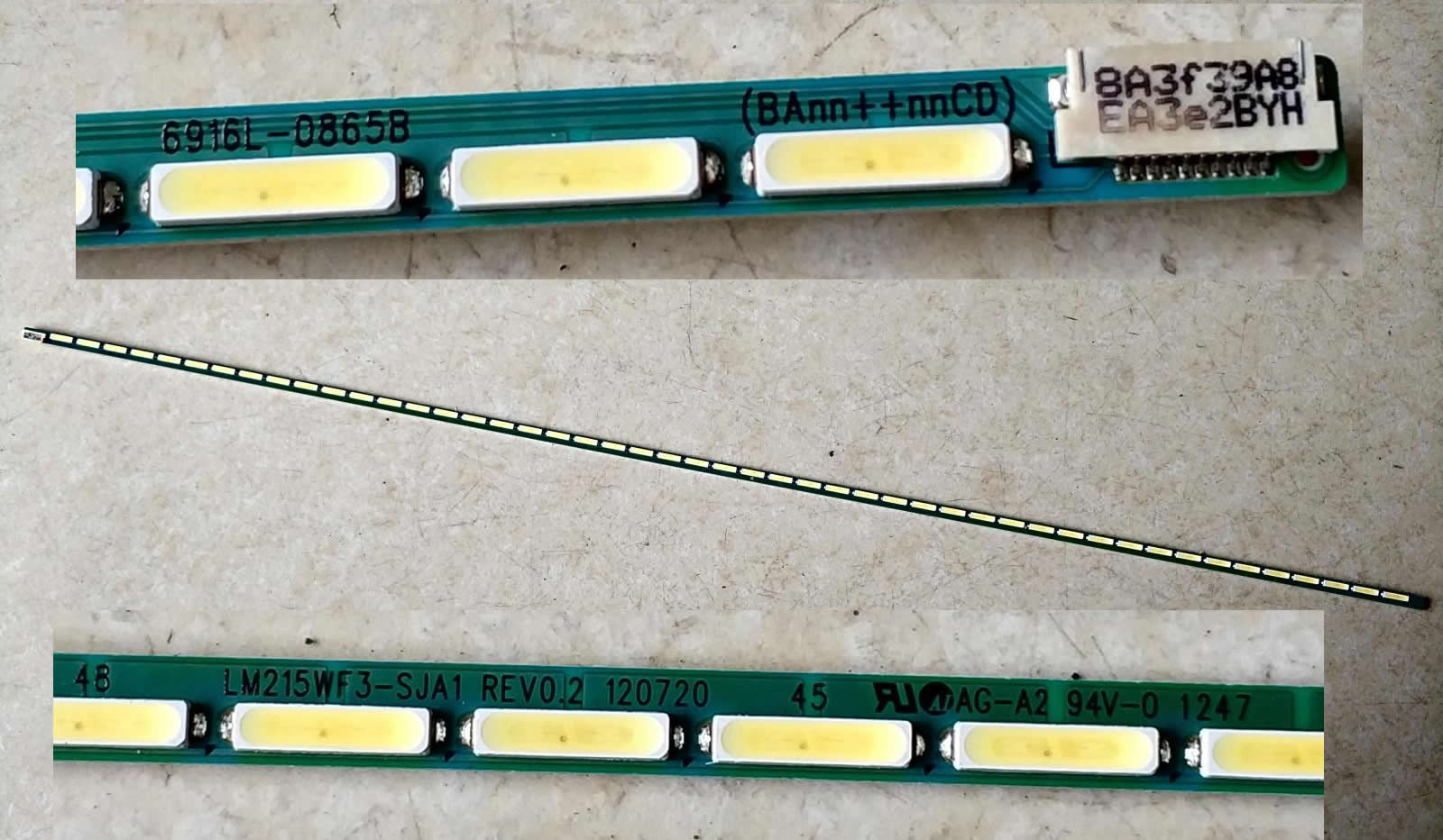 LM215WF3-SJA1 6916L-0865B 48leds used and tested