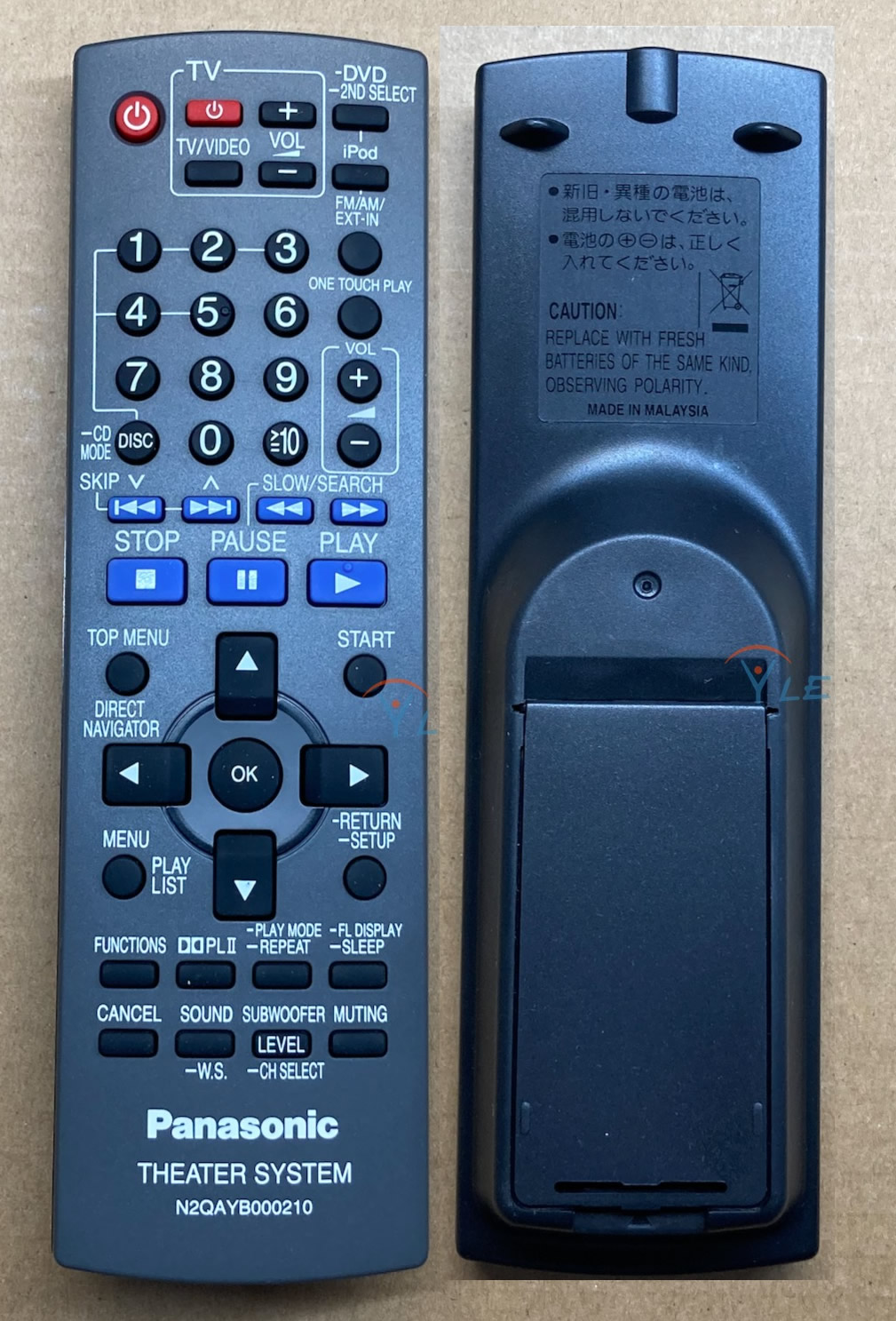 Panasonic N2QAYB000210 Remote Control for Theater System new