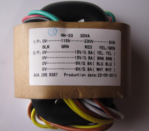 30W 2x15V+2x9V 30w R-type transformer