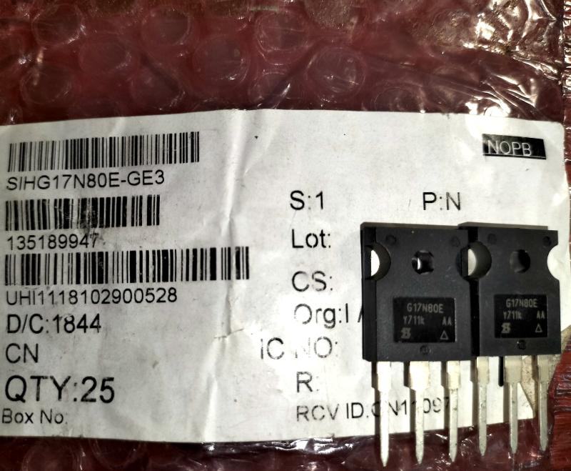 G17N80E17A SIHG17N80E-GE3 800V TO-247 5pcs/lot