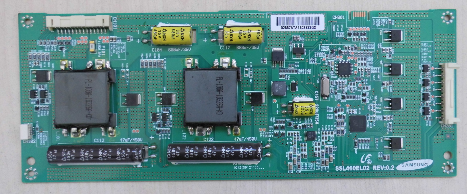 SSL460EL02 REV:02 LED TV BACKLIGHT CONVERTER samsung