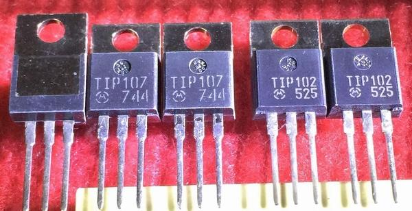 TIP102 TIP107 Motorola Pair 5PCS/LOT