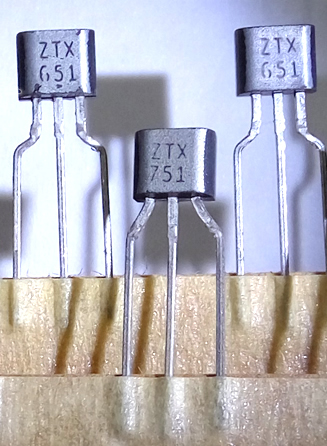 ZTX651 ZTX751 651 751  TO-92S pair/lot