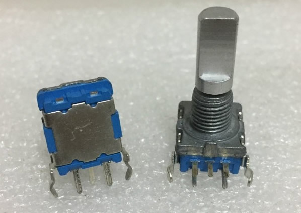 EC11 horizontal encoder with button switch 20 positioning 30 positioning volume adjustment knob digital potentiometer