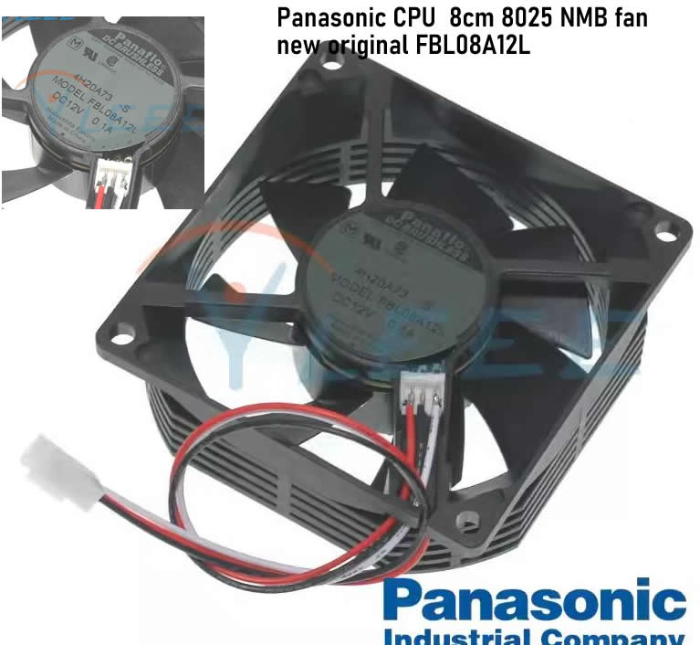 FBL08A12L 12V 0.1A Panasonic CPU  8cm 8025 NMB fan new original