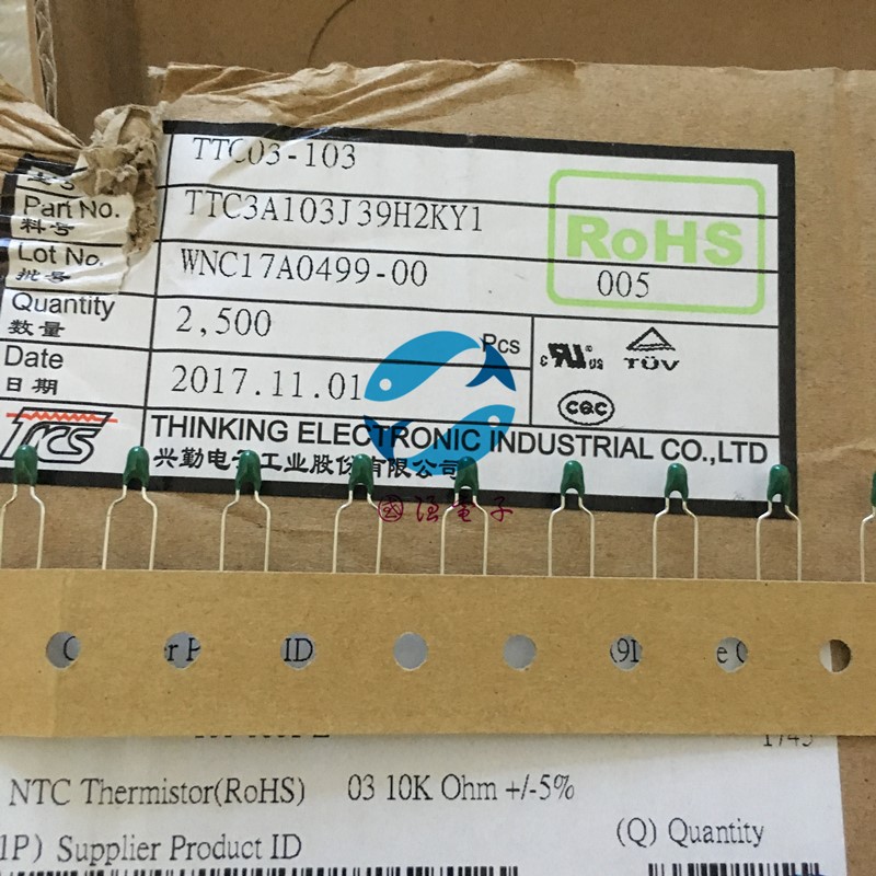 TKS TTC3A103J39H2KY1 TTC03-103 10K 5mm 5pcs/lot