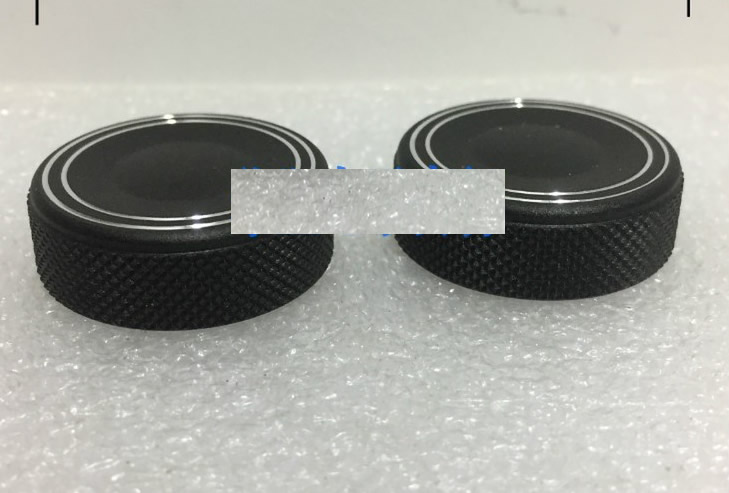 High end 30MM half shaft black aluminum alloy car navigation audio CD radio hat digital knob potentiometer