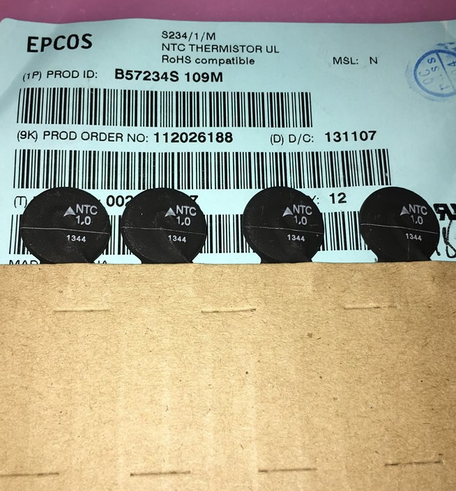 EPCOS B57234S109M NTC 1.0 11.5A 15mm 5pcs/lot