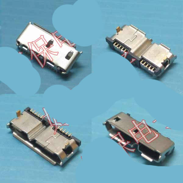 USB3.0  Micro USB 10pin smd 6*12.8*2.5mm