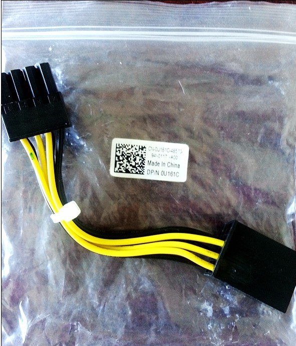 XPS 730 Alien AREA51 video card 6PIN to 8pin conversion cable U161C