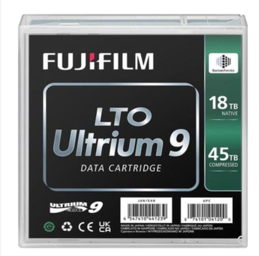 Fujifilm LTO9 Ultrium9 18TB/45TB Data Cartridge