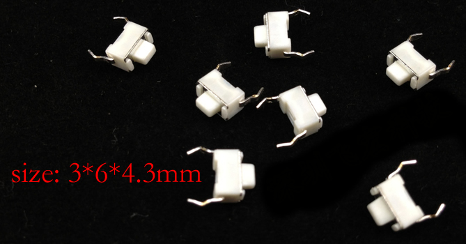 AOC 3*6*4.3mm switch button 50pcs/lot