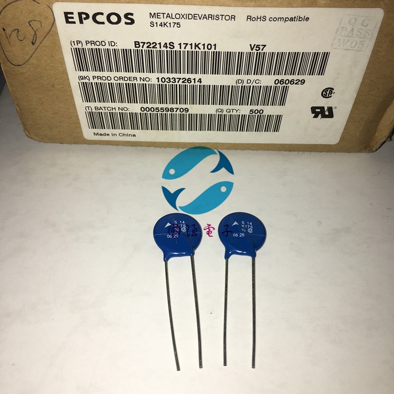 EPCOS B72214S171K101 S14K175 270V 14mm 5pcs/lot