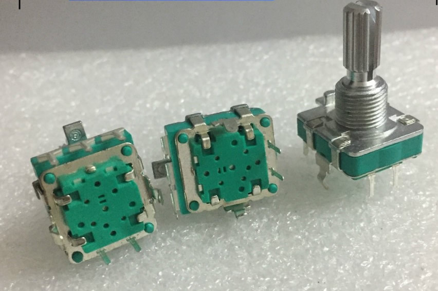 EC16 360 degree rotary encoder with button switch audio quantity digital pulse potentiometer 24 points