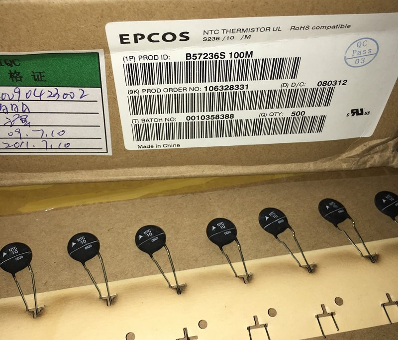 EPCOS B57236S100M NTC 10R 10D-11 3.5A 5pcs/lot